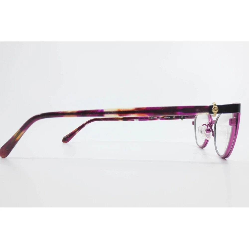 Lilly Pulitzer Morada Black Purple Tortoise Cat Eye Eyeglasses Frames 48-16-138